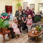 Sequim Gazette photos by Emily Matthiessen
Little Shop of Hairdos owner Talia Landau, in the center, with the help of her family transformed a former ceramics studio in Carlsborg into a thriving beauty salon. Along with apprentice Kimmy Jackson and stylist Sarah Fueschel, she is busy every day the shop is open.