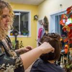 Sequim Gazette photo by Emily Matthiessen/ Little Shop of Hairdos owner Talia Landau has found, since putting out her sign outside the shop on the junction of Carlsborg Road and Old Olympic Highway, that hair salon clients in Sequim are eager for more stylists. She says she has been booked non-stop except during for the big freeze last January.