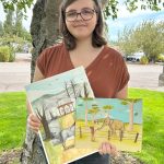Sequim Gazette photo by Matthew Nash
Sequims Kaylie Steed said shes always loved art and it really connected with her around age 12 in school. Shes planning to become an artist of some kind and hopes to find a career path while studying at Peninsula College.