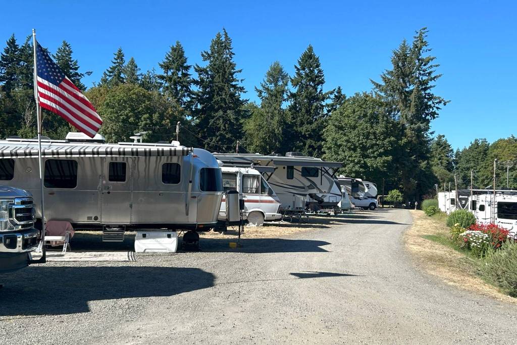 Sequim Gazette photo by Matthew Nash/ Actor John Waynes family sought to build a resort adjacent to the John Wayne Marina for several decades but now a plan is before city staff by Seabrook Land Company to develop 600 lots on and around the John Wayne Rustic Waterfront Resort, pictured, with the Wayne familys blessing, developers have said. A determination if Seabrook Land Companys plan is technically complete and eligible to move along the City of Sequims process is expected by July 21.