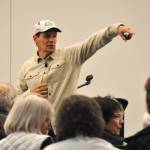 Sequim Gazette file photo by Matthew Nash
Casey Roloff, CEO for Seabrook Land Company, answers questions on Nov. 4, 2024 in 7 Cedars Resort about a proposed 600-lot development along West Sequim Bay Road. The project is now under review by City of Sequim planners for being technically complete. City Attorney Kristina Nelson-Gross said a determination on the application being technically complete is expected to be posted by July 21, but that wont mean the permit is approved. (Technically complete) means that it is ready for continued city review and the public review process, she wrote in a follow-up email.