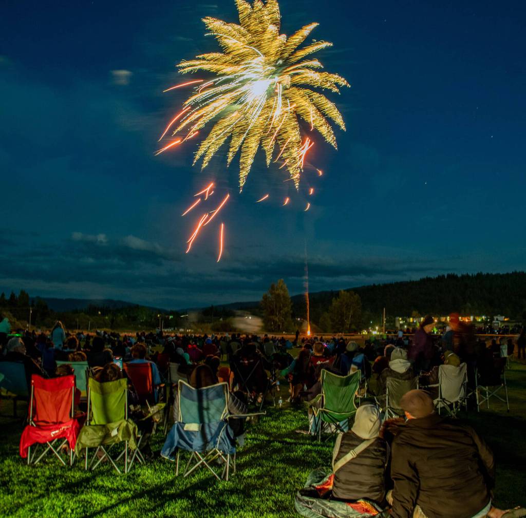 Sequim Gazette photo by Emily Matthiessen/ Independence Day celebrations in Sequim close out with the fireworks show.