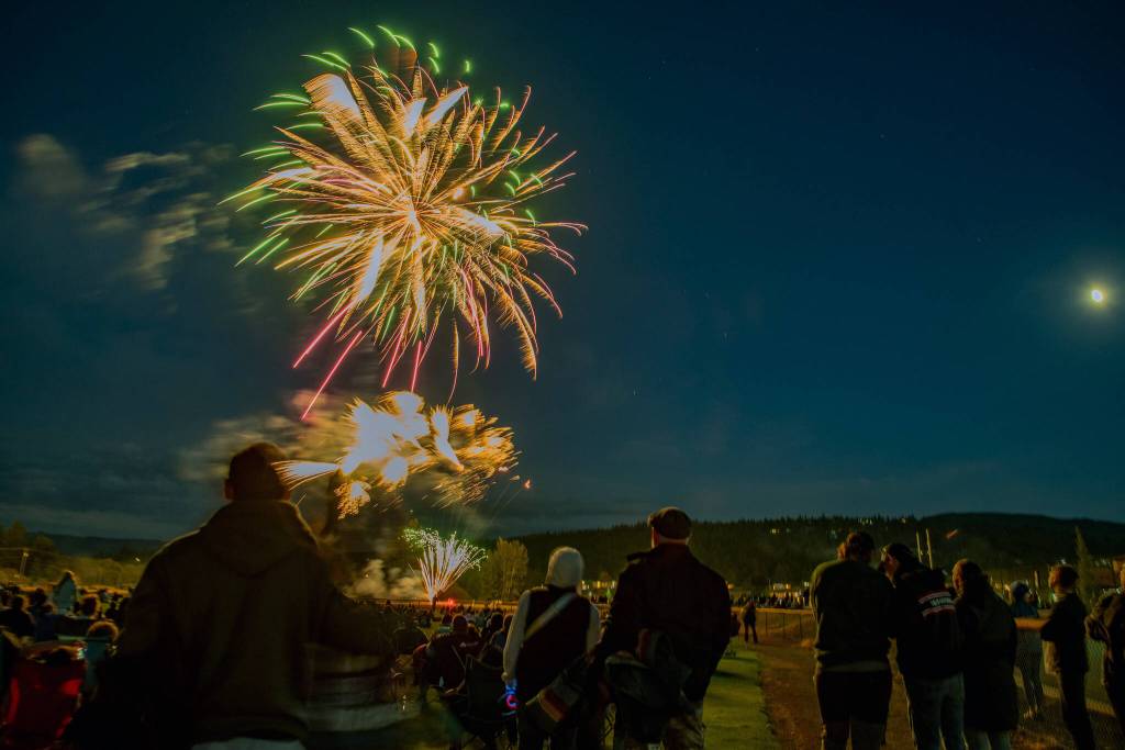 Sequim Gazette photo by Emily Matthiessen/ Independence Day celebrations in Sequim close out with the fireworks show.