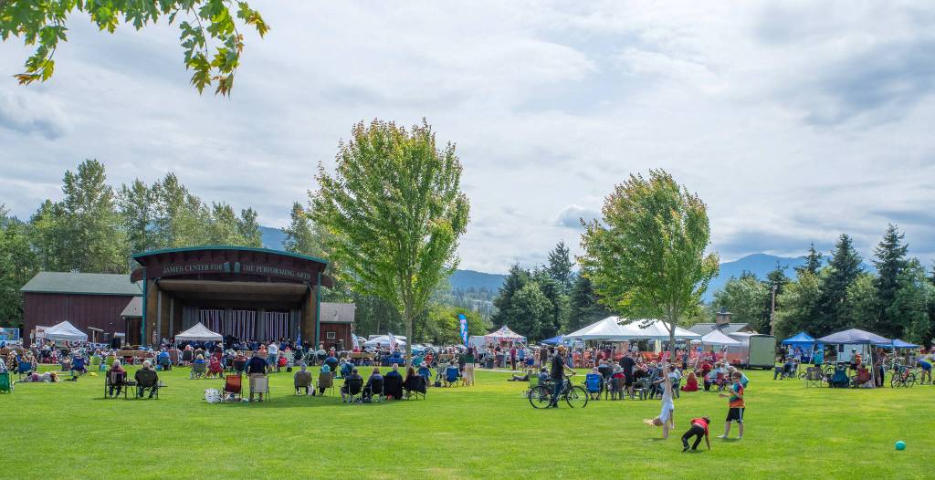 Sequim Gazette photo by Emily Matthiessen/ In Sequim on Friday the weather was mild and breezy during the Independence Day celebration at Carrie Blake Community Park.