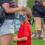 Sequim Gazette photo by Emily Matthiessen/ Murphy Sprenger, 5, of Sequim was one of many children enjoying the lawn toys and and bubbles put out by the City of Sequim at Carrie Blake Community Park during Fridays Independence Day celebration.