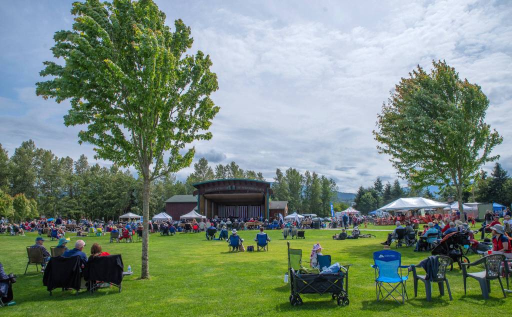 Sequim Gazette photo by Emily Matthiessen/ In Sequim on Friday the weather was mild and breezy during the Independence Day celebration at Carrie Blake Community Park.