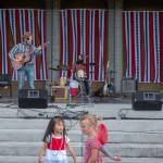 Sequim Gazette photo by Emily Matthiessen/ Casey Freedom and band play during Sequim Citys Independence Day celebration at the James Center Bandshell in Carrie Blake Community Park on Friday.