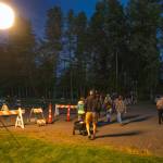 Sequim Gazette photo by Emily Matthiessen/ People head towards the prime viewing spot for fireworks during Sequim Citys Independence Day celebration on Friday.