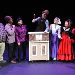 Sequim Gazette photo by Matthew Nash/ Mister Mayor (Matt Forrest) leads a city meeting in Lavender Legacies that pokes fun at nuances about Sequim and the Pacific Northwest. This year includes three new songs by David Herbelin and composer Ken Young.