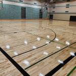 Photo courtesy Sequim School District
For the first time since the school was built in the late 1990s, Sequim Middle Schools gym was sanded, repainted and refinished, according to Sequim School District staff.