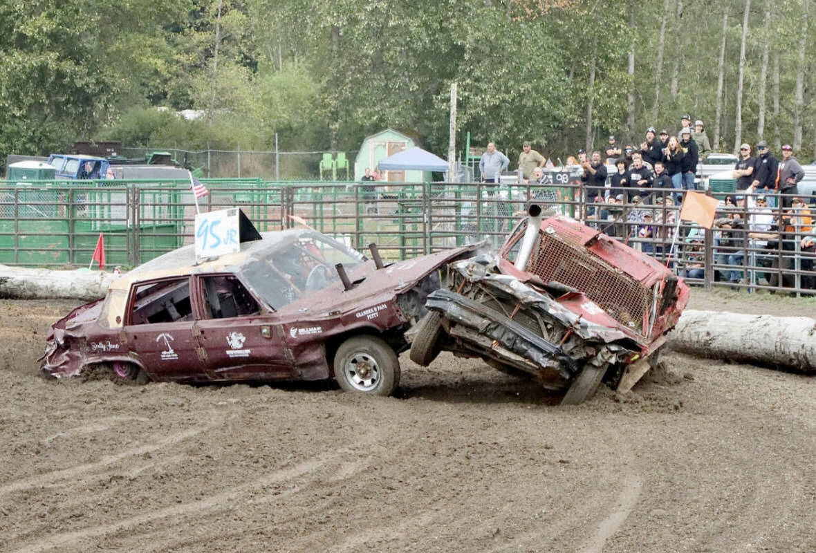Olympic Peninsula News Group file photo
County commissioners approved expanding beer garden hours for the demolition derby at the Clallam County Fair on Sunday, Aug. 17. The beer garden will be open one hour before and one hour after the derby.