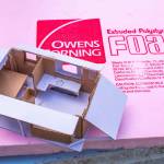 Sequim Gazette photo by Emily Matthiessen
A model of a tiny home sits on top of building material in Youngs workshop.