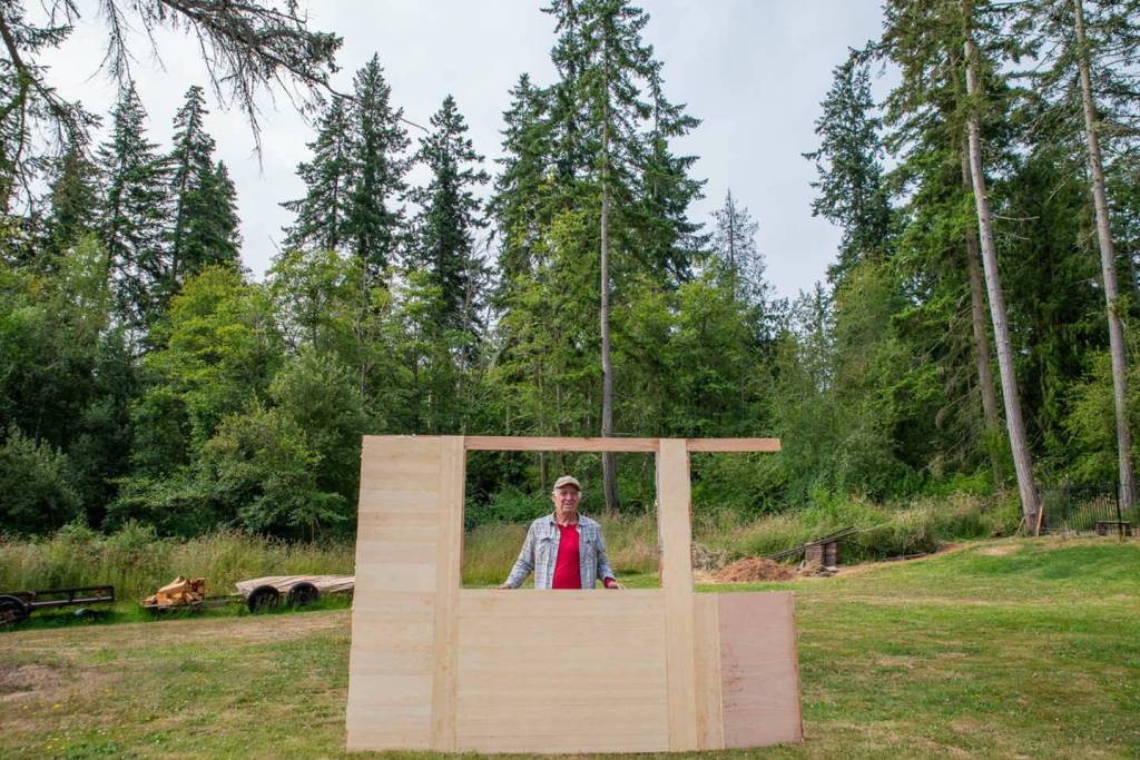 Sequim Gazette photo by Emily Matthiessen/ Young feels that if hed had a tiny home and a trailer when he lived in Hawaii, he could have saved it from the 2018 Kilauea lava flow.