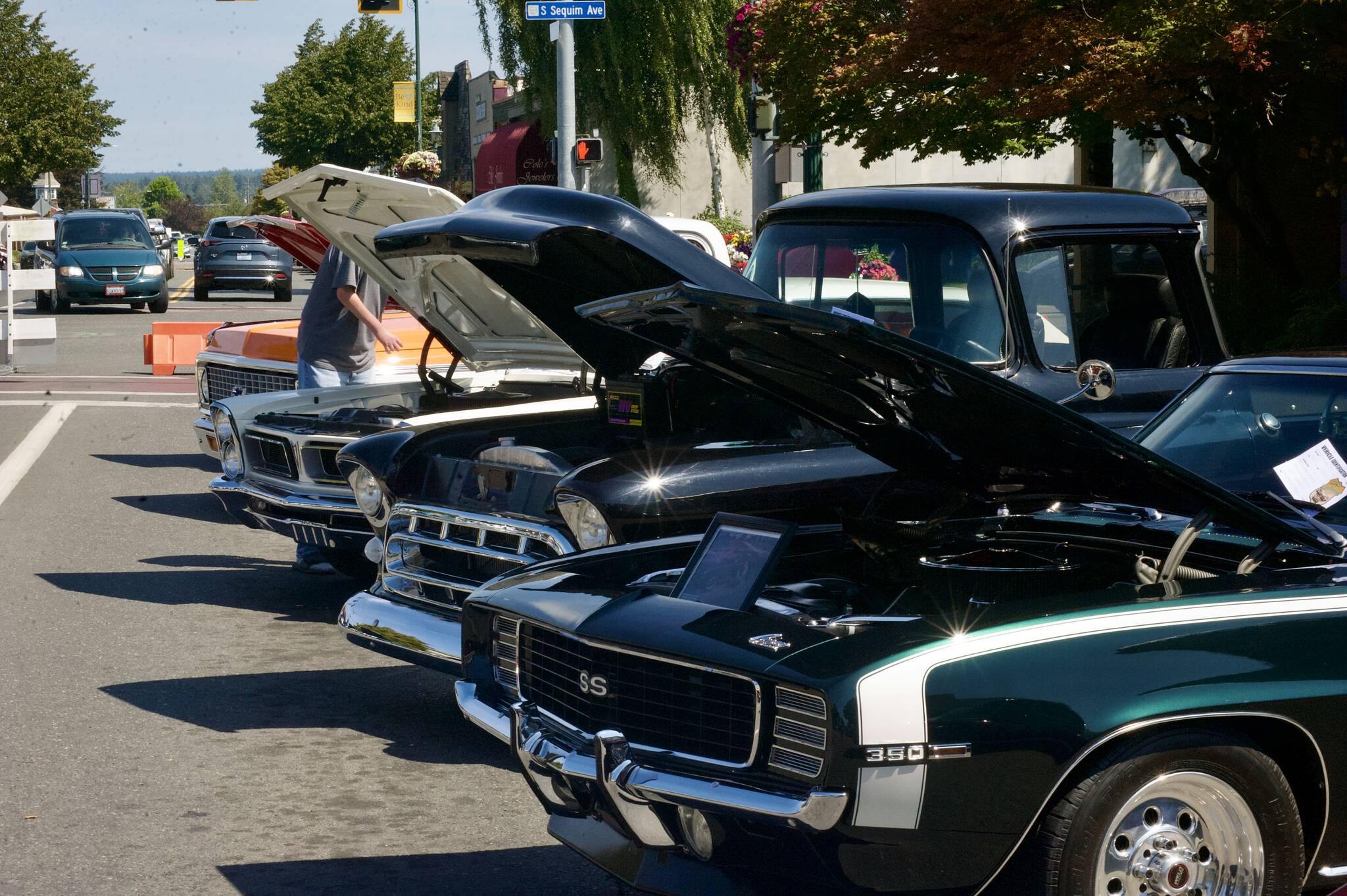 Sequim Gazette photos by Jacques Star
For those who enjoy checking under the hood, Sequim Prairie Nights provides plenty of opportunities.