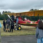 Sequim Gazette file photo by Matthew Nash
The Olympic Peninsula Air Affaire and Sequim Valley Fly-In, seen in 2024, returns on Aug. 30 including Keith Kossuths 1929 Travel Air offering rides for a fee.