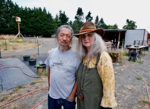 Sequim Gazette photo by Jacques Star
Bird lovers Bert Corales and Candace Fagerhaugh retired to Sequim in 2019, moving from Northern California.