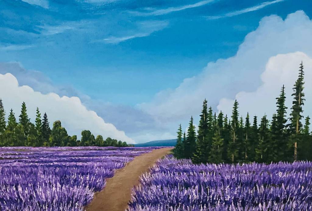 Purple Fields by Shayna Robnett.