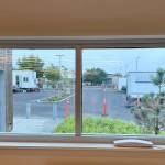 Sequim Gazette photo by Matthew Nash/ A window in the Sequim Librarys staff area will allow employees to view the parking lot.