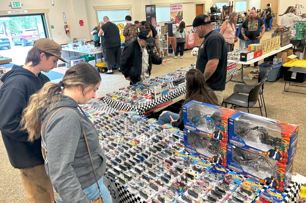 This years Olympic Peninsula Toy and Collectible Show featured 37 vendor tables of all kinds of toys, including Hot Wheels, Transformers, and more.