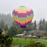 Captain Crystal Stouts Dream Catcher hot air balloon rises above a community picnic on Saturday at Sunland. A third-generation balloonist, Stout has been flying hot air balloons for 40 years. Her nonprofit offers free hot air balloon rides to veterans.