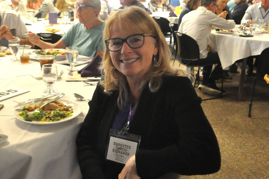 Sequim Gazette photo by Matthew Nash/ Branette (Smith) Richards, a 2025 Sequim High School Hall of Fame inductee, said it feels awesome to be chosen in the events second year.