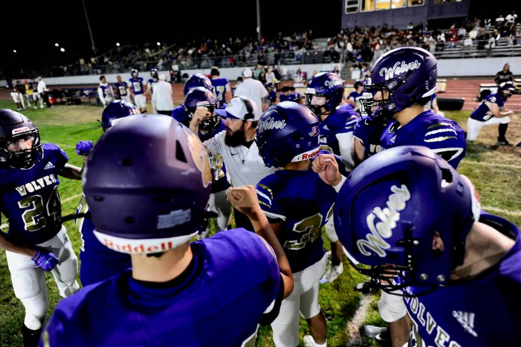 Photo by Jacques Star/ 
Sequim came out big with a 49-30 win on Sept. 19 at their first home game of the season.