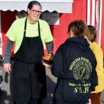 Sequim Gazette photo by Jacques Star/
Master Chef Chris Clemens, who has nearly 40 years of experience cooking and is a former culinary arts teacher at Olympic College, was among the volunteers who helped make the inaugural Everyone at the Table fundraiser at the Sequim Food Bank a success.