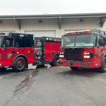 Sequim Gazette photos by Matthew Nash
Two new fire engines will go into daily use in Sequim and Carlsborg for Clallam County Fire District 3 in early November. A third new fire engine will arrive in early 2026 for Blyns fire station.