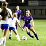 Sequim Gazette photo by Jacques Star
Raimey Brewer advances the ball during a 7-0 win over Bremerton on Oct. 2. She had two assists in the game.