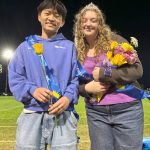 Sequim Gazette photo by Matthew Nash/ Joey Kang and Jessie Bainbridge, Sequim High seniors, were voted prince and princess of Homecoming 2025.