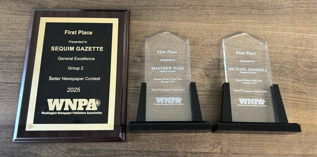 The Sequim Gazette won First Place for General Excellence, Group 2, two overall writing awards, Groups 1&2, and other writing and special section awards in the Washington Newspaper Publishers Associations 2025 Better Newspaper Contest.