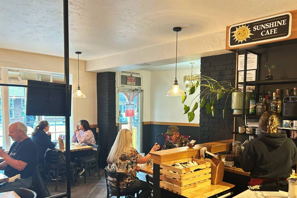 Sequim Gazette photo by Matthew Nash/
Owners of Sunshine Cafe and Bar said its a family vision with Jaclyn Wagner working upfront, her partner Alex Kirchner in the kitchen, and Wagners in-laws smoking the meat and making the baked goods. Were trying to carve our own niche into the food scene, Wagner said.