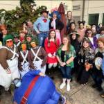 Photo courtesy of Jamestown Health Clinic/
Staff at Jamestown Family Health Clinic gather for a group photo with all the departments that dressed up in themes on Halloween in 2024. Theyre one of many businesses in Sequim that join in the fun each year on Halloween.