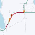 Image courtesy WSDOT/
Two wrecks were reported on the evening of Oct. 21 east of Sequim. In the first collision, one person has died, according to Washington State Patrol.