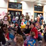 Photo by Monica Berkseth/
Families gather for a presentation during the Dungeness River Nature Centers Not-So-Scary Halloween event on Oct. 24.