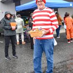 Photo by Monica Berkseth
Waldo (Burl Coffee) is spotted at Thrive Churchs annual trunk-or-treat on Oct. 31.