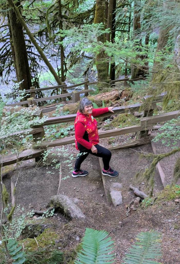 Photo courtesy Sequim YMCA 
Sandy Boren, 80, was already a member of the Sequim YMCA before her husband passed away last year but has increased her attendance partly because of the social interaction.