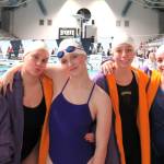 Photo courtesy of Cherise Feser
Sequim sent six swimmers to the WIAA 1A/2A State Swim and Dive Meet in Federal Way, from left, Emma Rhodes (alternate), Naomi Beglyakov, Holland Sol, Annie Ellefson, Ava Shinkle, and Violet Phillips (alternate). Shinkle finished fifth in the 200 IM and Ellefson took eighth in the 100 breaststroke to earn medals.