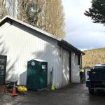 The City of Sequims water crew continues to operate out of a storage facility they modified during the COVID-19 pandemic, but it was not intended for long-term use.
