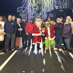 Sequim Gazette photos by Matthew Nash
Santa Claus, the Grinch, and career and volunteers with Clallam County Fire District 3, IAFF Local 2933, and Community Emergency Response Team (CERT) will accept food and toy donations Dec. 8-12 as part of Santas Toy and Food Fire Brigade in Sequim. The food and toy drive ends on Friday, Dec. 12 at Sequim Walmart with donations accepted from 9 a.m.-9 p.m., and Santa arriving to hand out candy canes and take photos from 5-8 p.m.