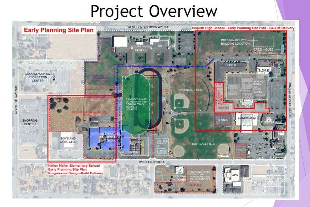 Image courtesy Sequim School District/
An architecture firm, Mahlum, was recently hired by Sequim School District for design services related to renovation of Sequim High School and building a new Career and Technical Education building (The Ramponi Center for Technical Excellence). The high schools renovation is part of a voter-approved bond while the CTE building is grant and privately funded.