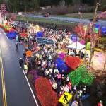 Photo courtesy Michael Dashiell, Jamestown SKlallam Tribe/
Nearly 900 runners took part in the Jamestown SKlallam Glow run in Blyn on Dec. 6, enjoying the beautiful lights of the Jamestown Tribal campus.