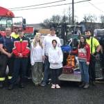 Photo courtesy Marc Lawson, CCFD3/
Santas Toy and Food Fire Brigade drove through Sequim Dec. 8-12 seeking toys for Toys for Sequim Kids, and food for the Sequim Food Bank. Capt. Marc Lawson with Clallam County Fire District 3 said they collected enough to fill a truck and trailer and provide $1,250 in monetary donations for Toys for Sequim Kids. They also received 2,525 pounds of food for the food bank and just over $5,000 for the agency.
