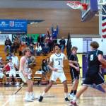 Photo by Emily Matthiessen
Solomon Sheppard, pictured celebrating a dunk on Dec. 19 in Sequim, led the Wolves in points at the GESA Winter Shootout tournament in Wenatchee Jan. 1-3, including a 23-point effort on Jan. 1 against Sandpoint High School of Idaho.