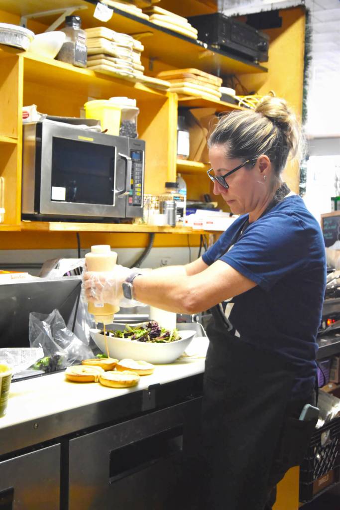 Sequim Gazette photos by Monica Berkseth
Hall is hands-on at her businesses.