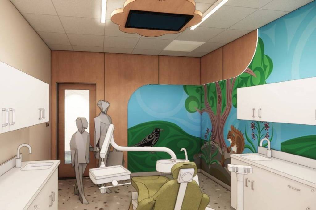 Image courtesy of Jamestown SKlallam Tribe
In plans under review by the City of Sequim, the number of rooms for children and adults will be expanded at the Jamestown SKlallam Tribe Family Dental Clinic when/if it moves, including more private operatory rooms.
