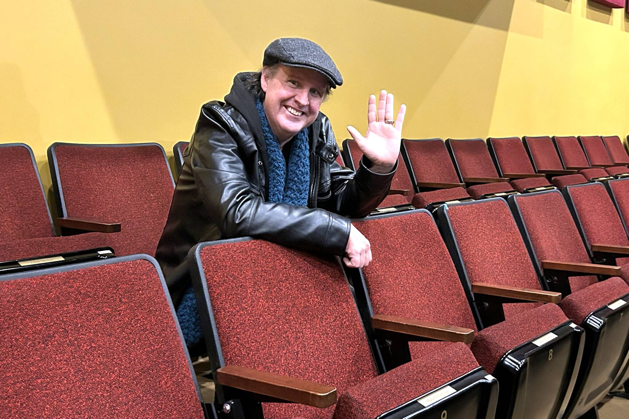 Sequim Gazette photo by Matthew Nash
David Herbelin, executive director of Olympic Theatre Arts, officially announced this week he plans to step down from the role effective Feb. 15. He was diagnosed with colorectal cancer in spring 2022, and although he has survived various prognosis timelines, the disease has spread. Herbelin will stay on as a part-time consultant for a few months as OTAs board of trustees seeks his replacement.