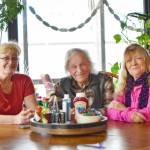 Sequim Gazette photo by Monica Berkseth
Mariner Cafe owner Marie Dickinson, left, partnered with the Sequim Gazette to offer a free pre-Valentines Day dinner to longtime loyal subscribers Larry Barnes and wife Linda Haabala.