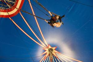 Flynn Creek Circus will turn a parking lot into a soaring big top tent for Field Arts & Events Halls annual fundraising gala May 15. Courtesy Field Hall