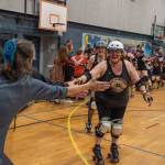 Sequim Gazette file photo by Emily Matthiessen
Tickets for Port Scandalous Roller Derbys upcoming season are available through its website <a href="HTTPS://portscandalousrollerderby.com" target="_blank">portscandalousrollerderby.com </a>and at the show door. The first bout is Feb. 28 at the Sequim Boys & Girls Club.
